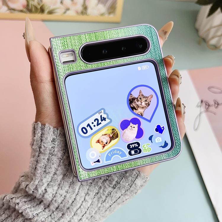 For Huawei Pura X Illusory Color Leather Texture PC Phone Case