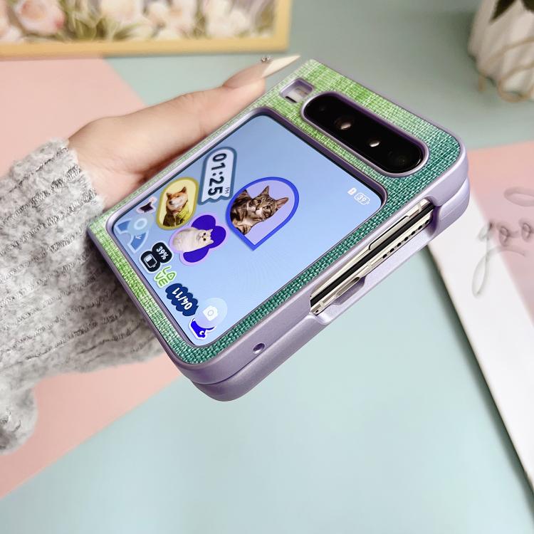 For Huawei Pura X Illusory Color Leather Texture PC Phone Case
