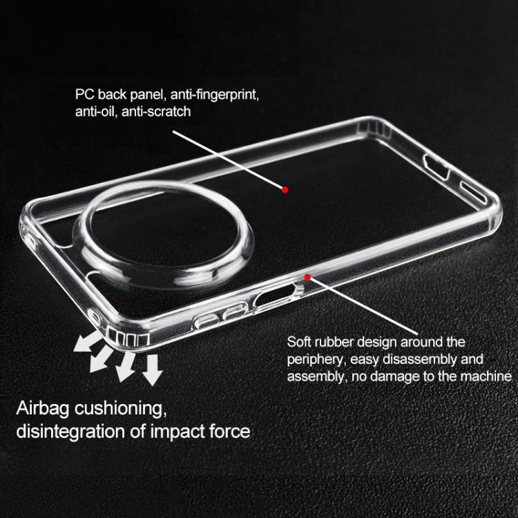 For Huawei Mate 70 Pro / 70 Pro+ Crystal TPU + PC Airbag Shockproof Phone Case - Transparent