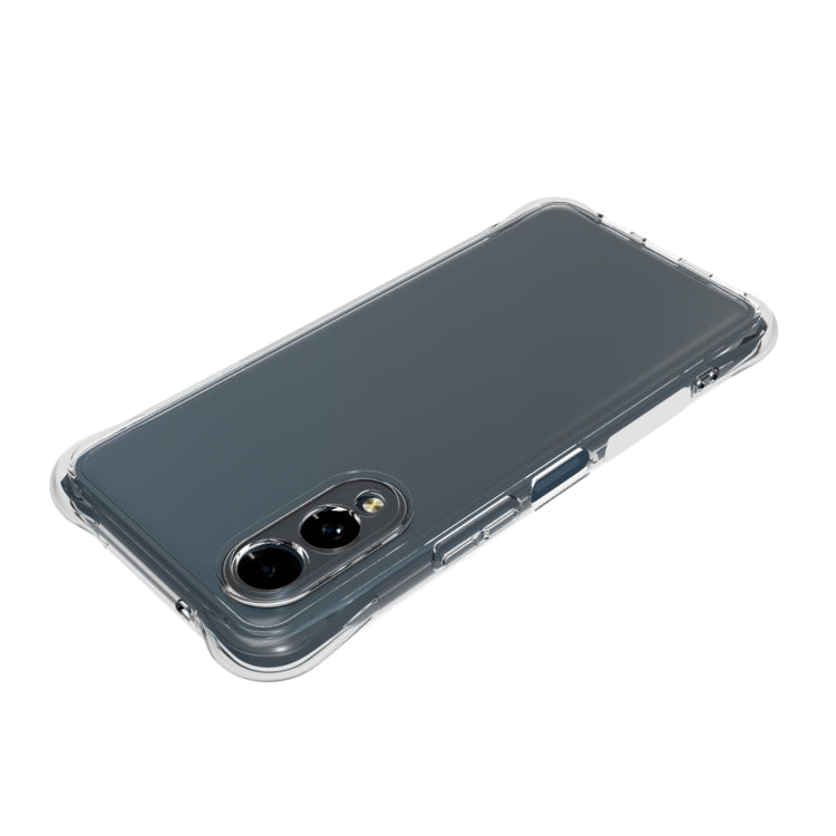 For Fujitsu Arrows We2 F-52E Shockproof Non-slip Thickening TPU Phone Case - Transparent