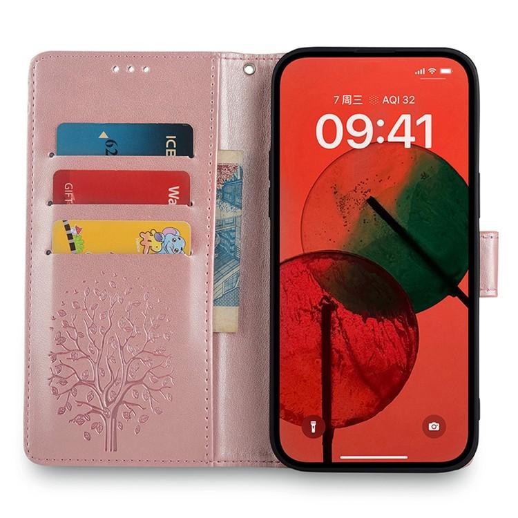 For OPPO Find X8 Ultra Tree & Deer Embossed Leather Phone Case