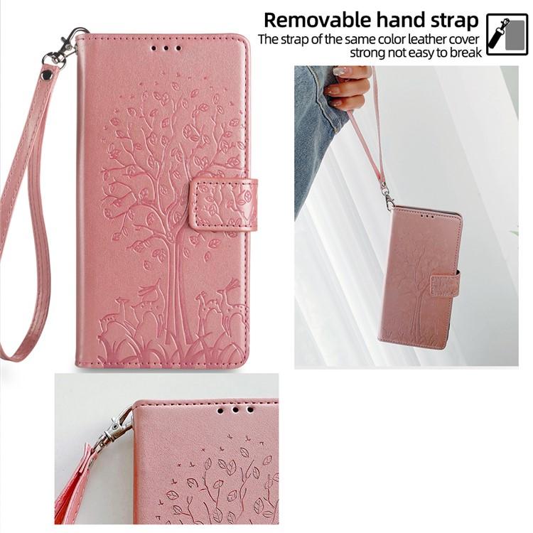 For vivo Y39 5G Global Tree & Deer Embossed Leather Phone Case