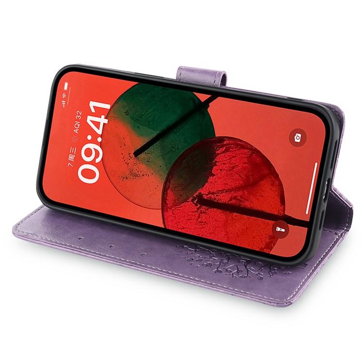 For vivo X300 Tree & Deer Embossed Leather Phone Case