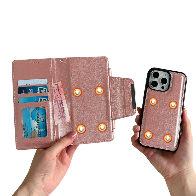For iPhone 16 Pro Max Multifunctional 7-Cards Wallet Leather Phone Case