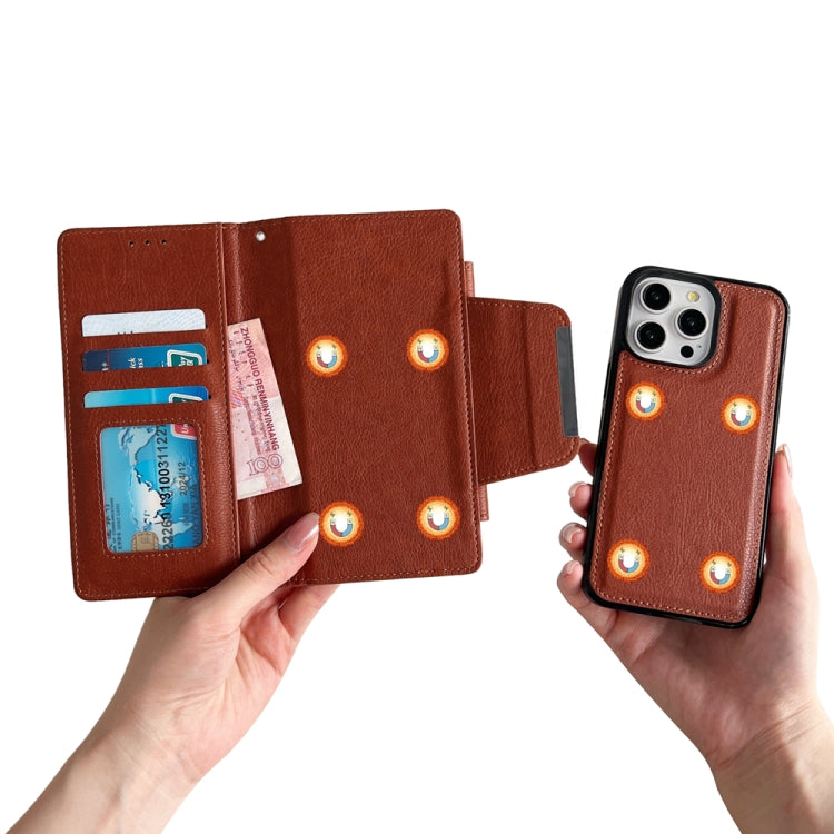 For iPhone 16 Pro Max Multifunctional 7-Cards Wallet Leather Phone Case