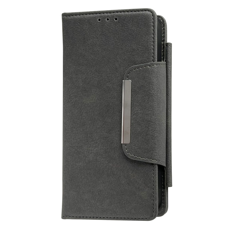 For iPhone 16 Pro Multifunctional 7-Cards Wallet Leather Phone Case