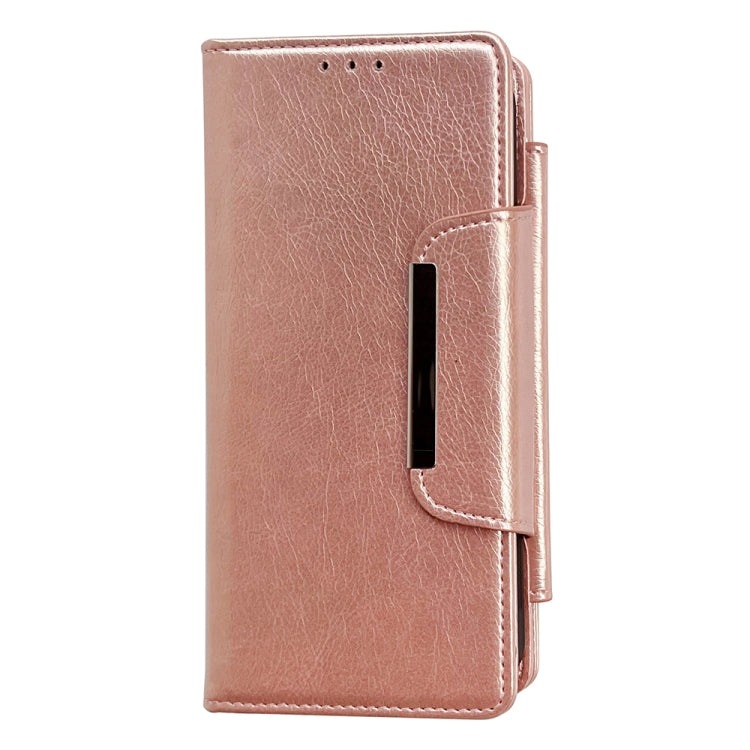 For iPhone 16 Pro Multifunctional 7-Cards Wallet Leather Phone Case