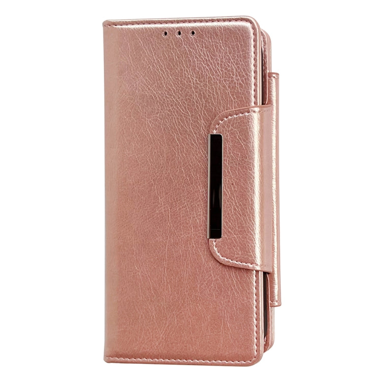 For iPhone 16 Multifunctional 7-Cards Wallet Leather Phone Case