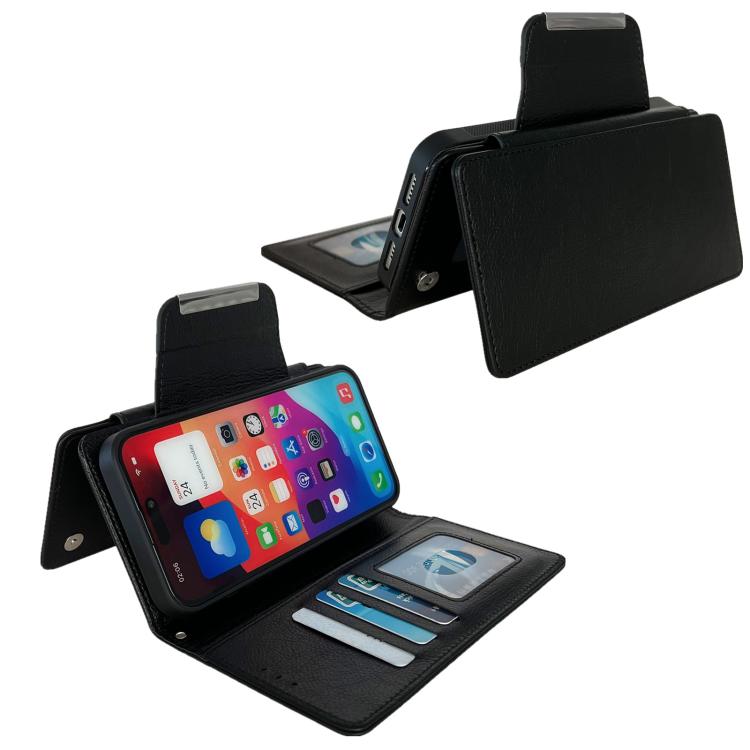 For iPhone 17e / 16e Multifunctional 7-Cards Wallet Leather Phone Case