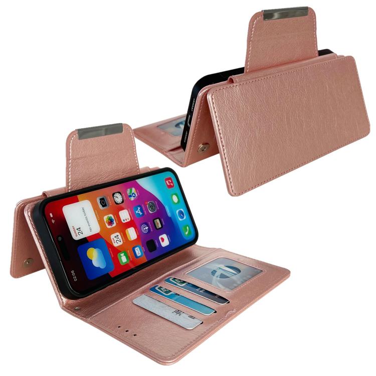 For iPhone 17e / 16e Multifunctional 7-Cards Wallet Leather Phone Case