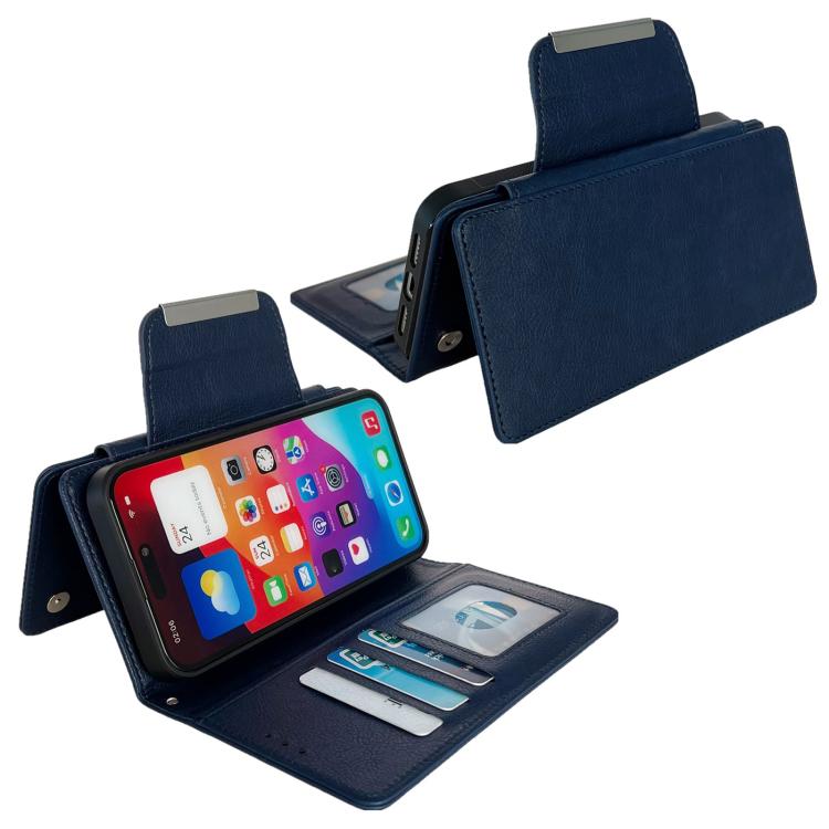 For iPhone 17e / 16e Multifunctional 7-Cards Wallet Leather Phone Case