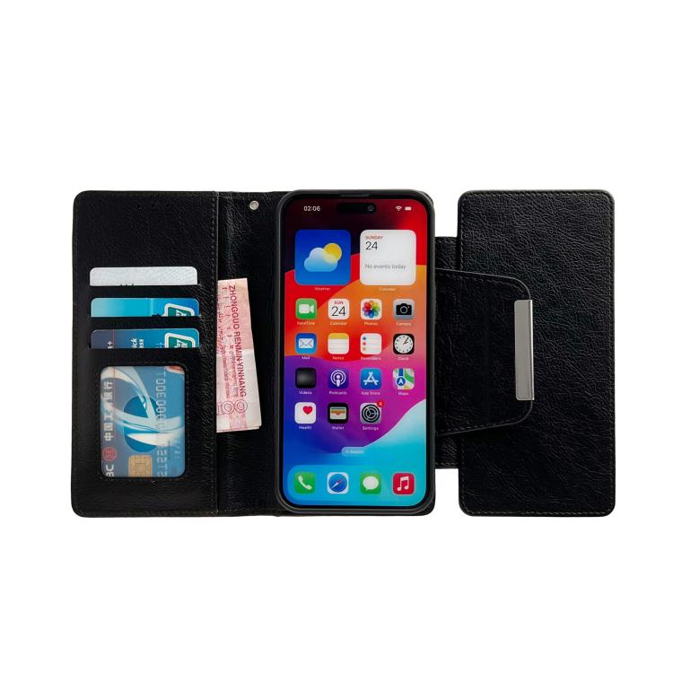 For iPhone 17 Pro Max Multifunctional 7-Cards Wallet Leather Phone Case