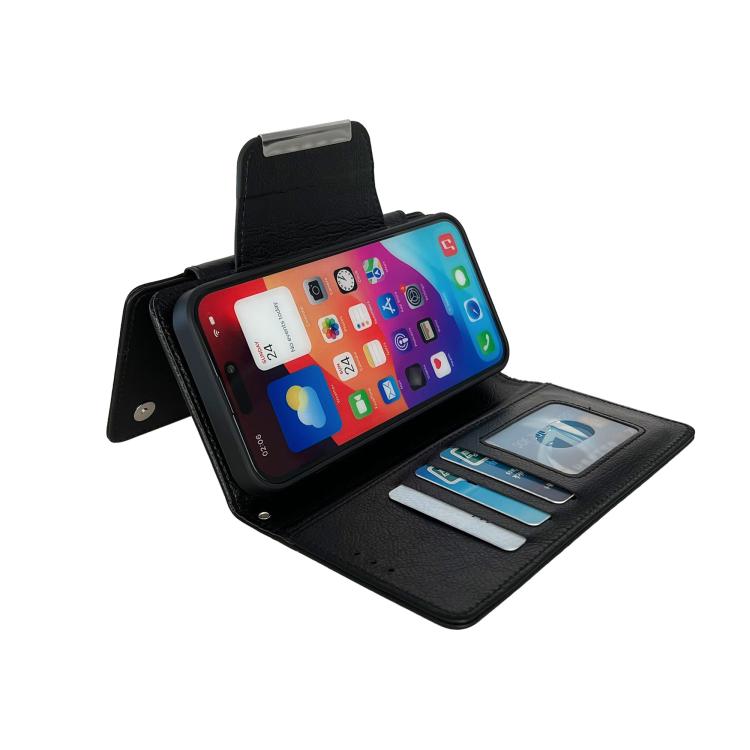 For iPhone 17 Pro Max Multifunctional 7-Cards Wallet Leather Phone Case