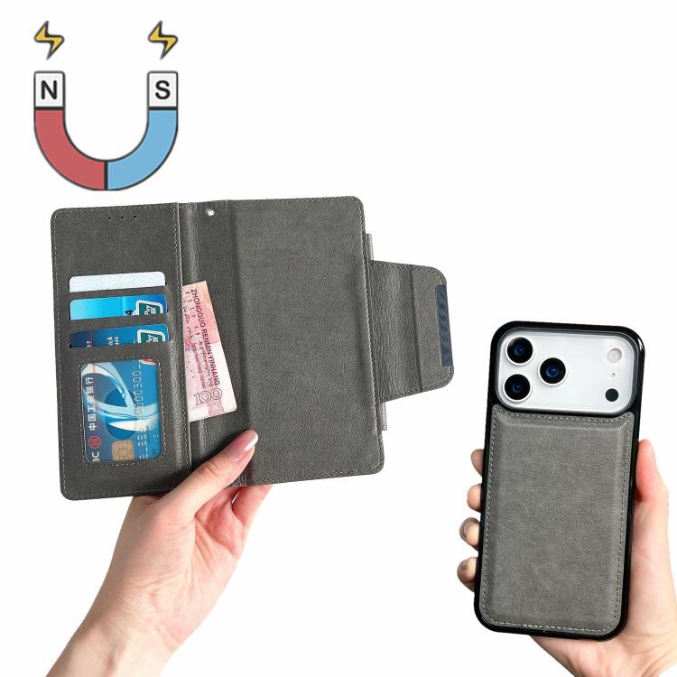 For iPhone 17 Pro Max Multifunctional 7-Cards Wallet Leather Phone Case
