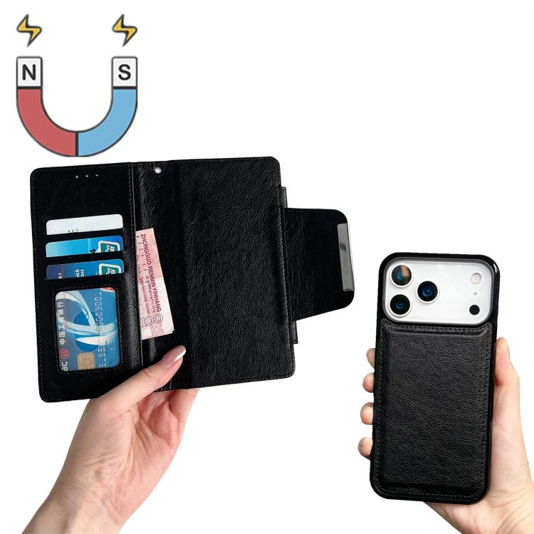 For iPhone 17 Pro Multifunctional 7-Cards Wallet Leather Phone Case