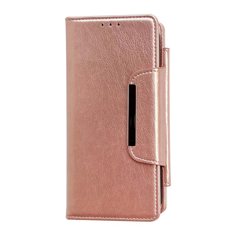 For iPhone 17 Pro Multifunctional 7-Cards Wallet Leather Phone Case