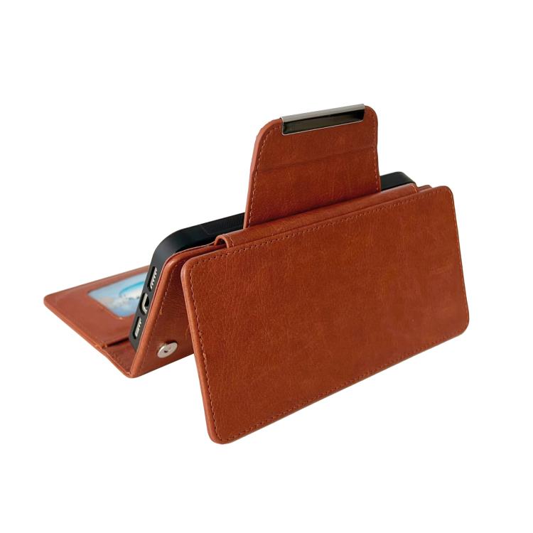 For iPhone 17 Pro Multifunctional 7-Cards Wallet Leather Phone Case