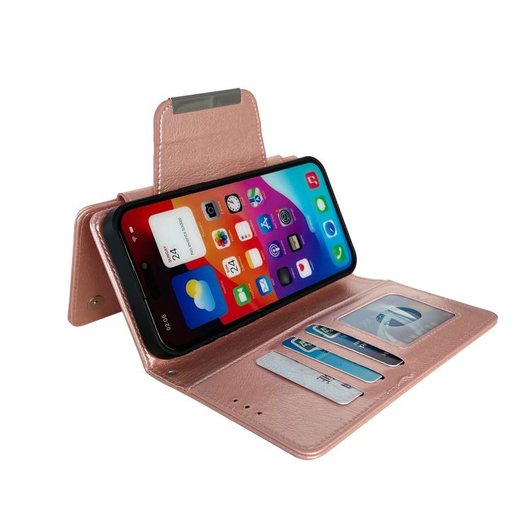 For iPhone 17 Multifunctional 7-Cards Wallet Leather Phone Case
