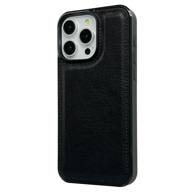 For iPhone 16 Pro Max Cowhide Texture Back Cover Phone Case