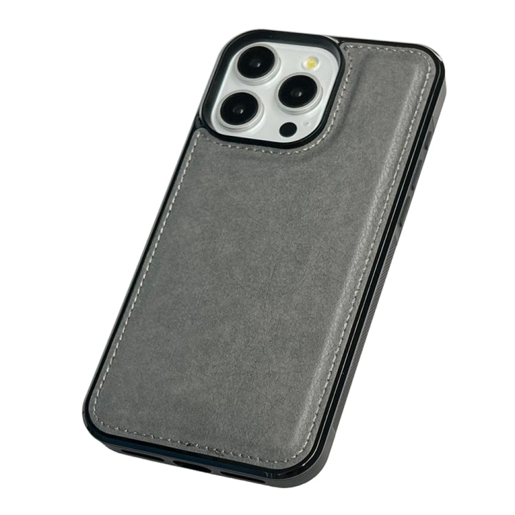 For iPhone 16 Pro Max Cowhide Texture Back Cover Phone Case