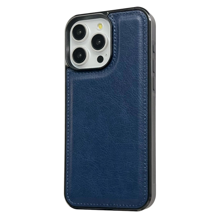 For iPhone 16 Pro Max Cowhide Texture Back Cover Phone Case