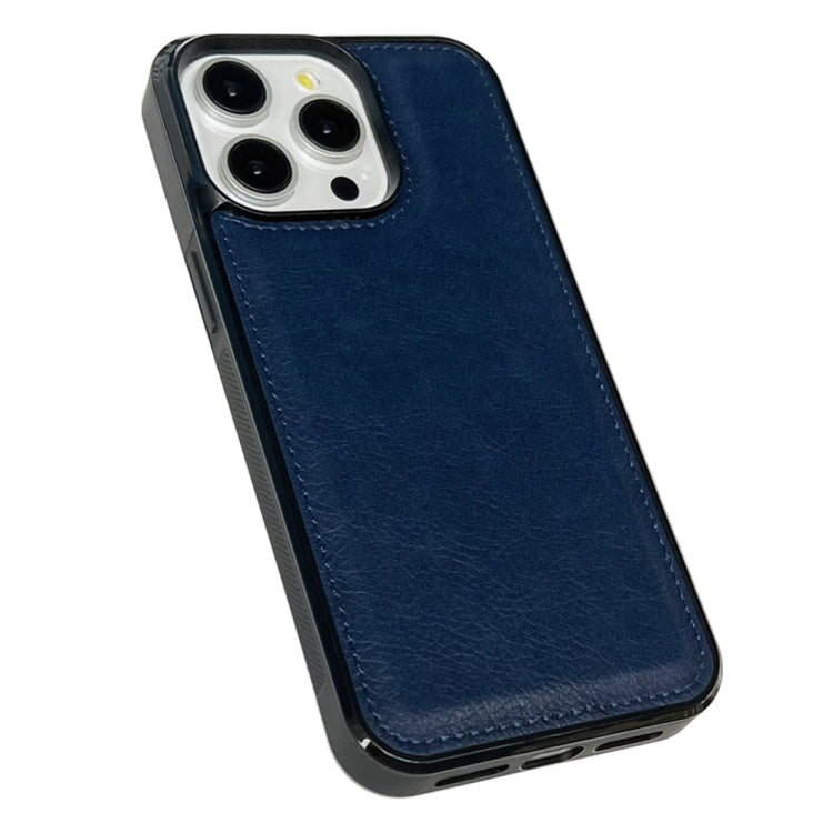 For iPhone 16 Pro Max Cowhide Texture Back Cover Phone Case