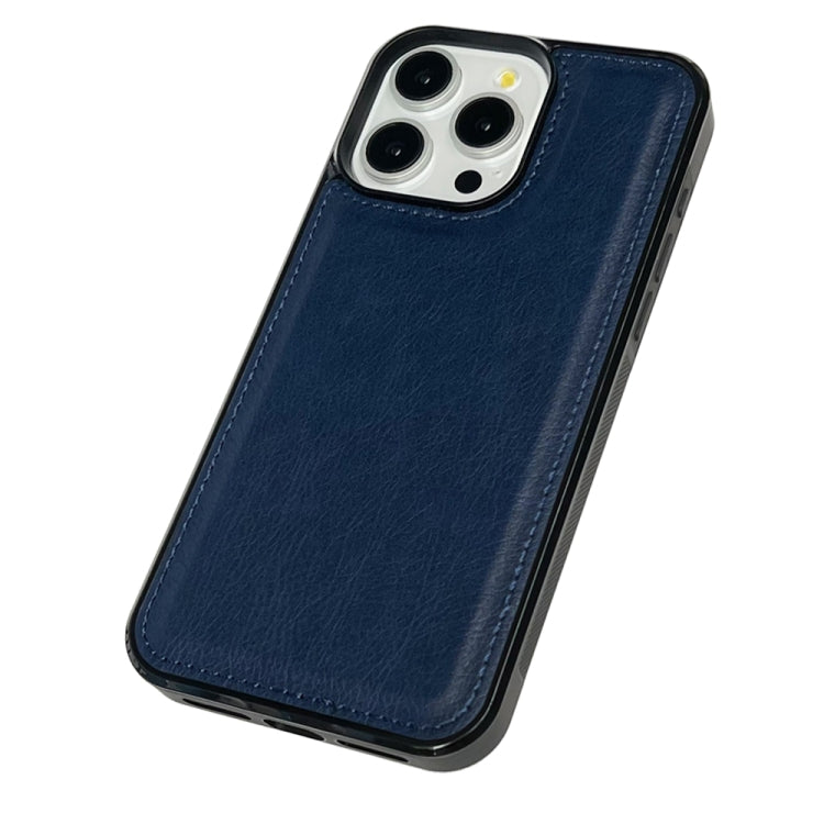 For iPhone 16 Pro Max Cowhide Texture Back Cover Phone Case