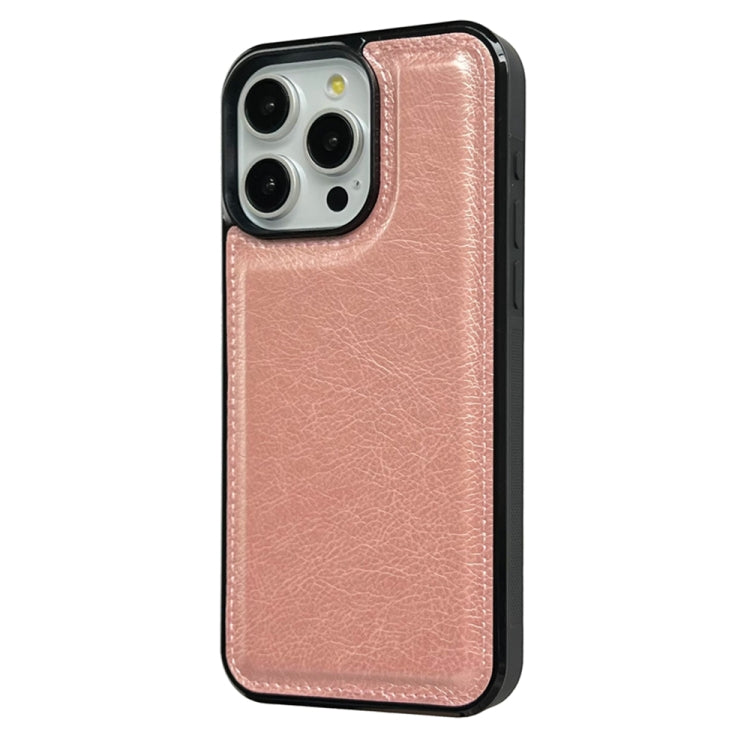 For iPhone 16 Pro Cowhide Texture Back Cover Phone Case