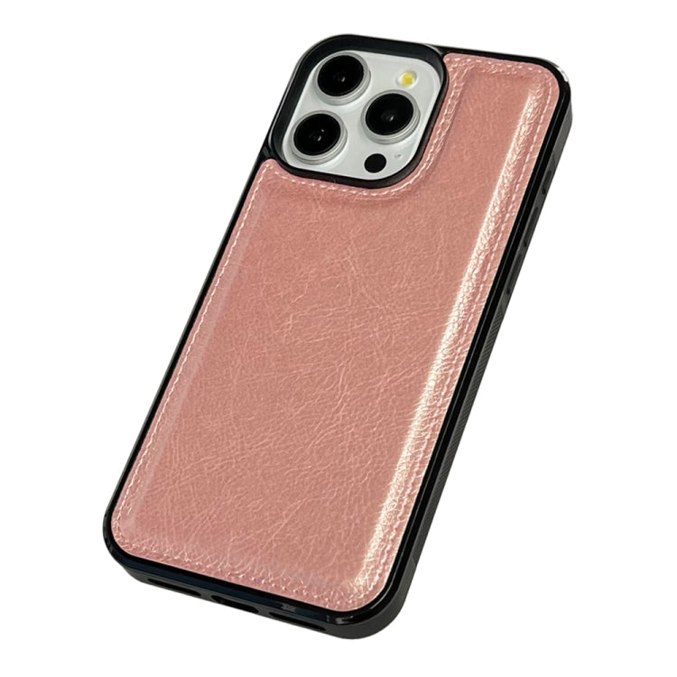 For iPhone 16 Pro Cowhide Texture Back Cover Phone Case
