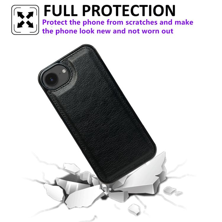 For iPhone 17e / 16e Cowhide Texture Back Cover Phone Case