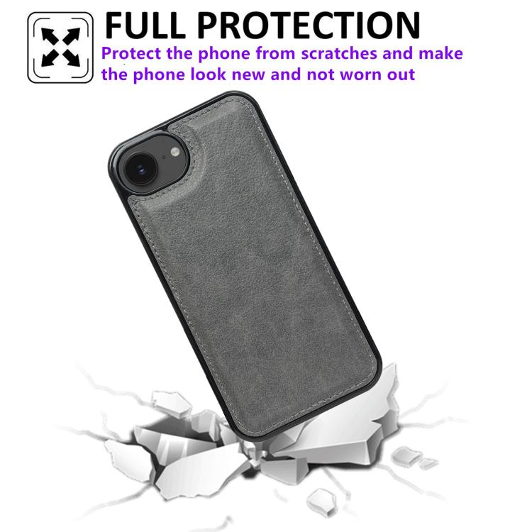 For iPhone 17e / 16e Cowhide Texture Back Cover Phone Case