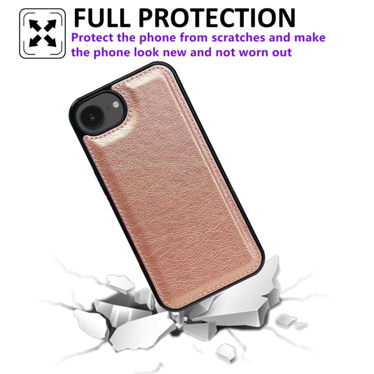 For iPhone 17e / 16e Cowhide Texture Back Cover Phone Case