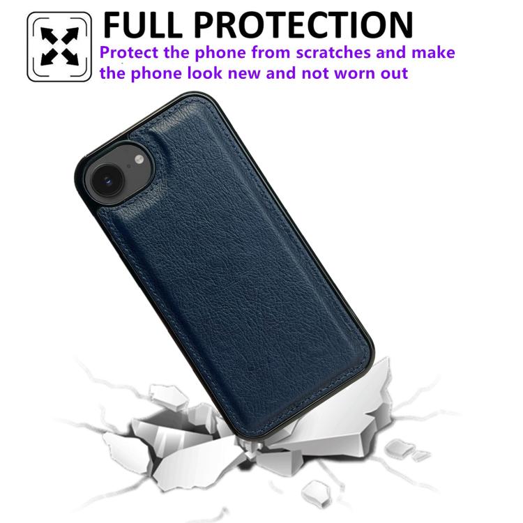 For iPhone 17e / 16e Cowhide Texture Back Cover Phone Case