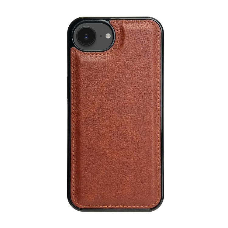 For iPhone 17e / 16e Cowhide Texture Back Cover Phone Case