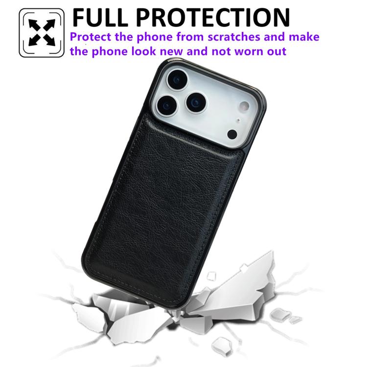 For iPhone 17 Pro Max Cowhide Texture Back Cover Phone Case