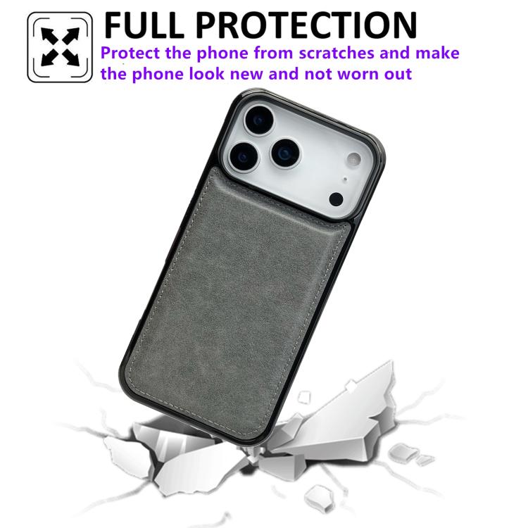 For iPhone 17 Pro Cowhide Texture Back Cover Phone Case