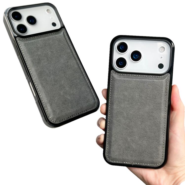 For iPhone 17 Pro Cowhide Texture Back Cover Phone Case