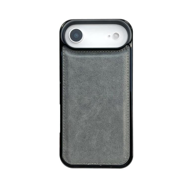 For iPhone Air Cowhide Texture Back Cover Phone Case