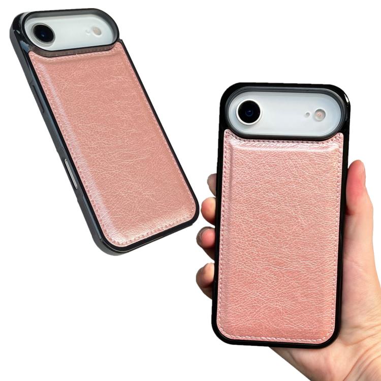 For iPhone Air Cowhide Texture Back Cover Phone Case