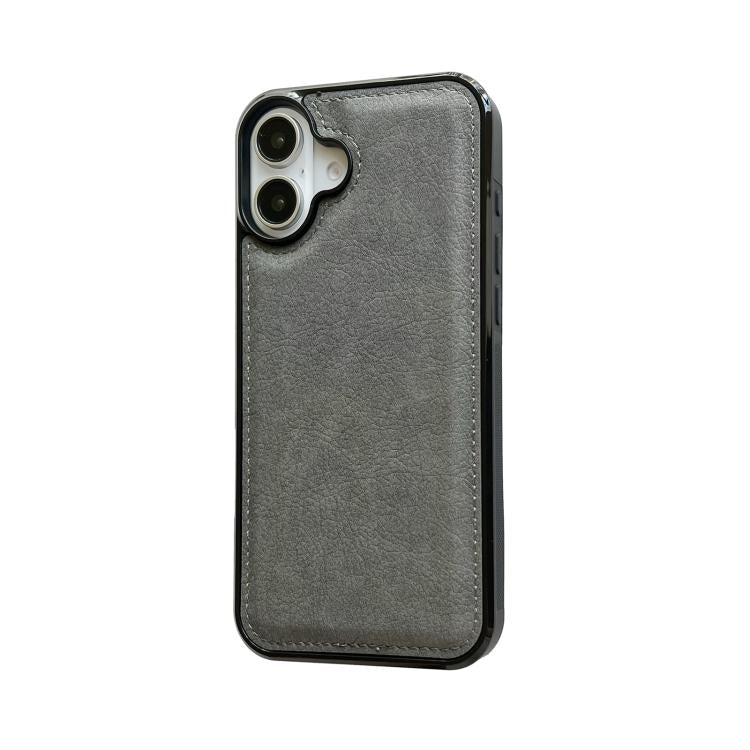 For iPhone 17 Cowhide Texture Back Cover Phone Case
