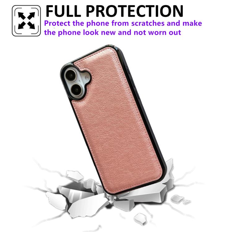 For iPhone 17 Cowhide Texture Back Cover Phone Case