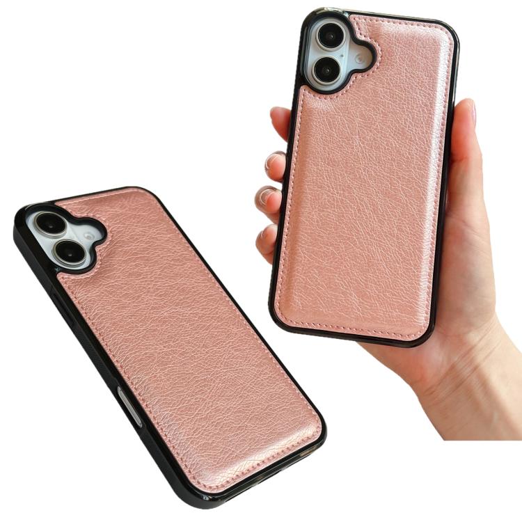 For iPhone 17 Cowhide Texture Back Cover Phone Case