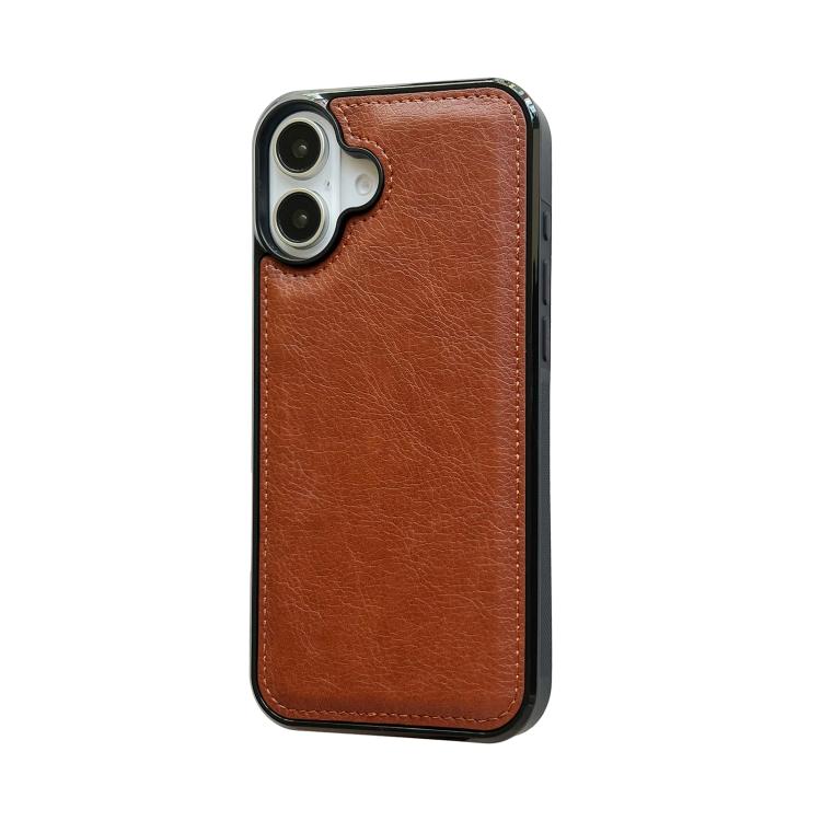 For iPhone 17 Cowhide Texture Back Cover Phone Case