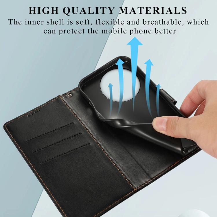 For vivo Y39 5G PU Genuine Leather Texture Embossed Line Phone Case