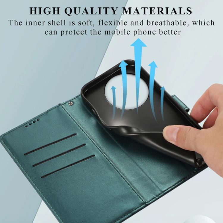 For vivo Y39 5G PU Genuine Leather Texture Embossed Line Phone Case