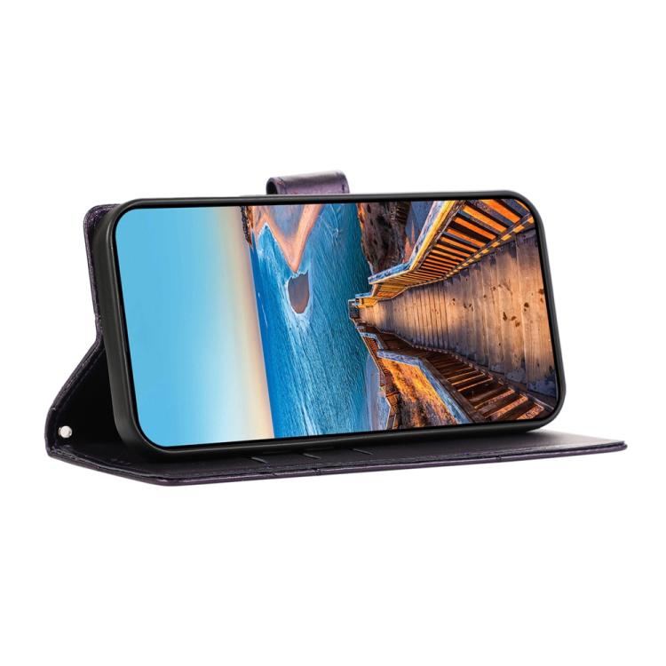 For vivo Y39 5G PU Genuine Leather Texture Embossed Line Phone Case