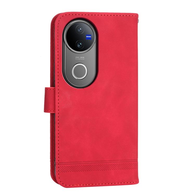 For vivo V50 Dierfeng Dream Line TPU Hybrid PU Leather Phone Case