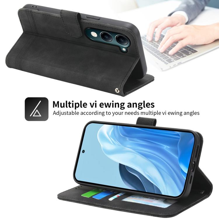 For vivo Y29s 5G / Y04 4G Dierfeng Dream Line TPU Hybrid PU Leather Phone Case