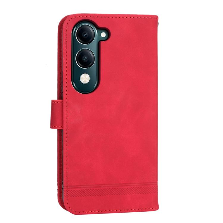 For vivo Y29s 5G / Y04 4G Dierfeng Dream Line TPU Hybrid PU Leather Phone Case