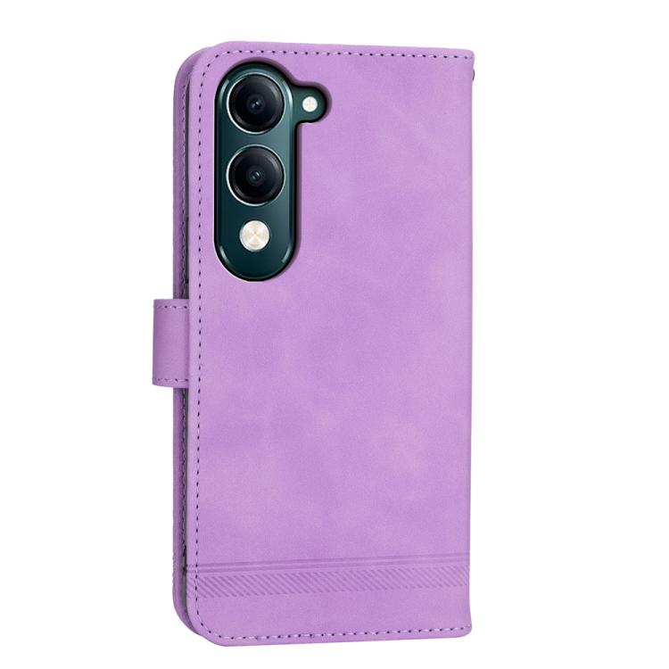 For vivo Y29s 5G / Y04 4G Dierfeng Dream Line TPU Hybrid PU Leather Phone Case